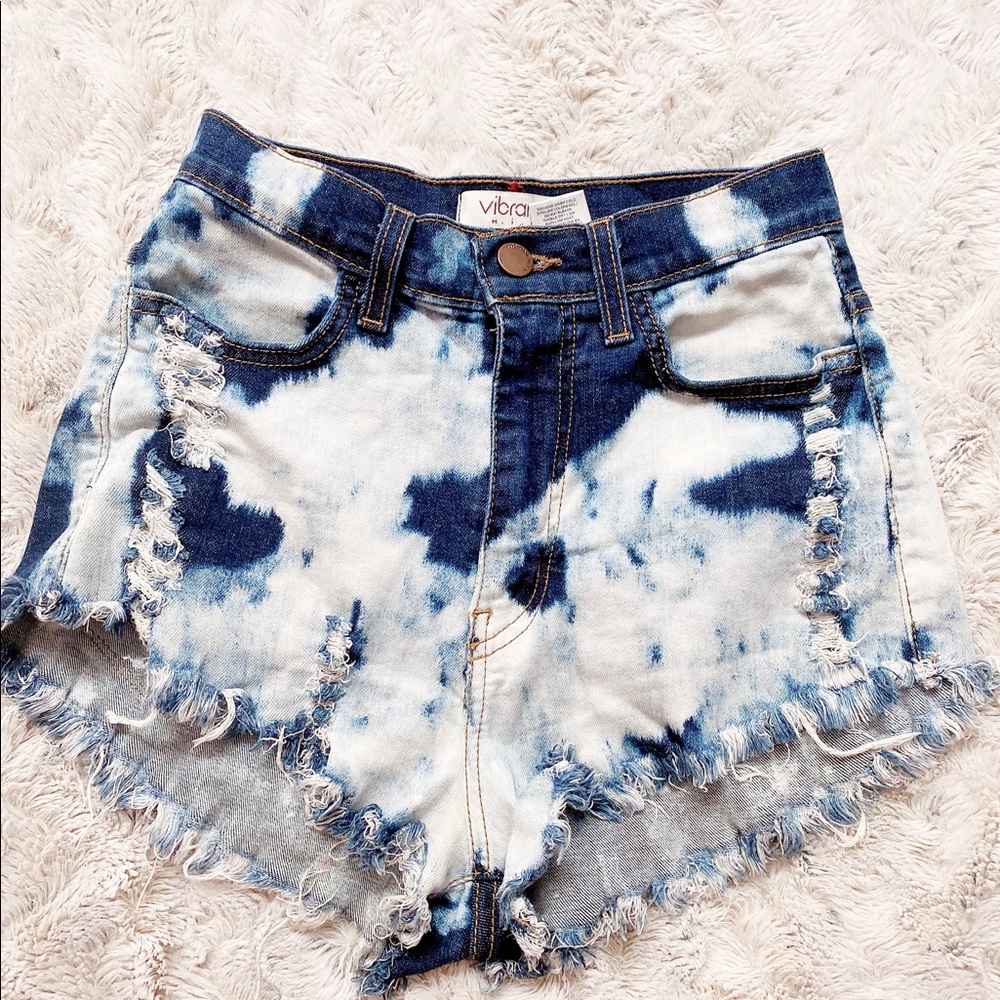 *Sold* Vibrant High Waist Stretch Shorts- Sz S: GUC